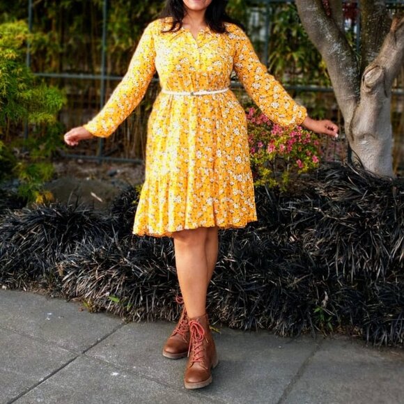 Ditsy Floral Smock dress size 12 - Picture 1 of 4